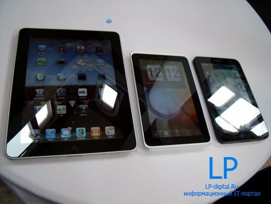   HTC Flyer, AppleiPad  Samsung Galaxy Tab