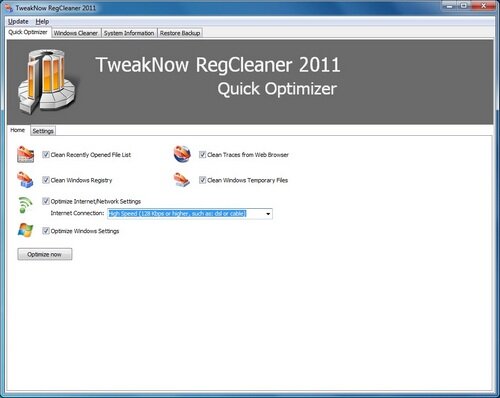 Чистка реестра TweakNow RegCleaner 2011