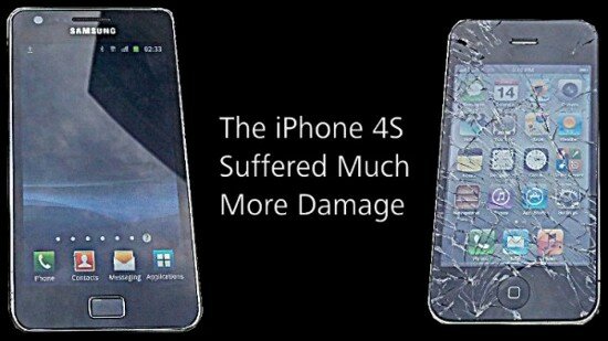 - Samsung Galaxy S II  iPhone 4S:    